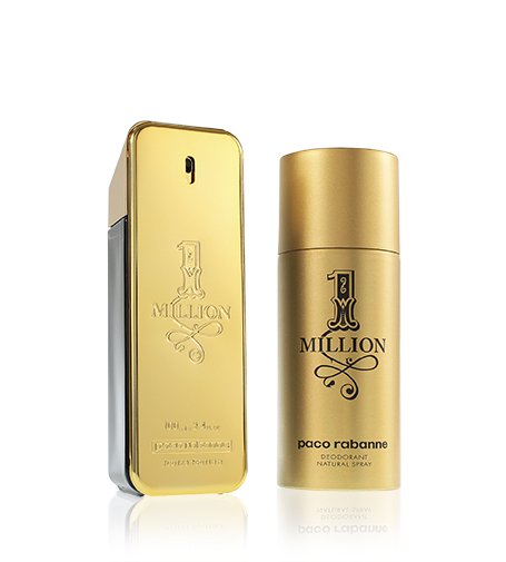Paco Rabanne 1 Million 100ml Paco Rabanne 1 Million eau de toilette for men 100 ml + deospray 150 ml gift set kvepalai Vyrams EDT Rinkinys