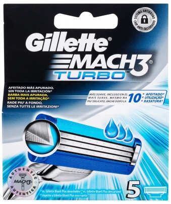 Gillette Mach3 Turbo 5ks skutimosi gelis