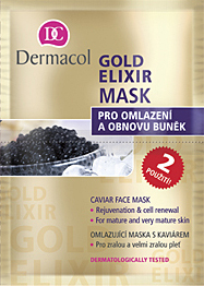 Dermacol Gold Elixir Mask 16ml 16ml Veido kaukė
