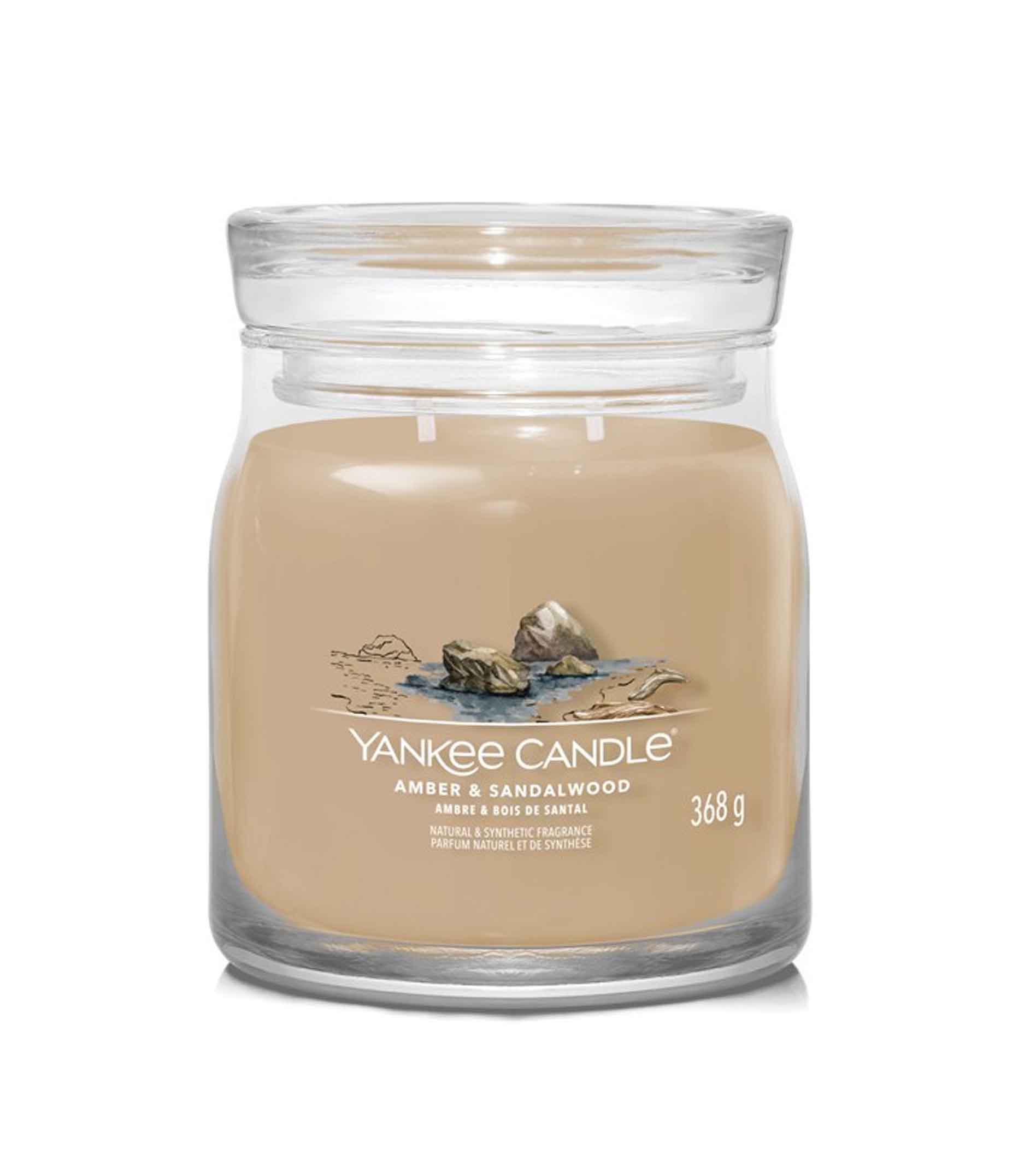 Yankee Candle Signature Amber & Sandalwood kvepianti žvakė