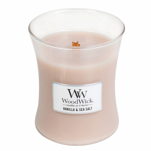 WoodWick Vanilla & Sea Salt kvepianti žvakė
