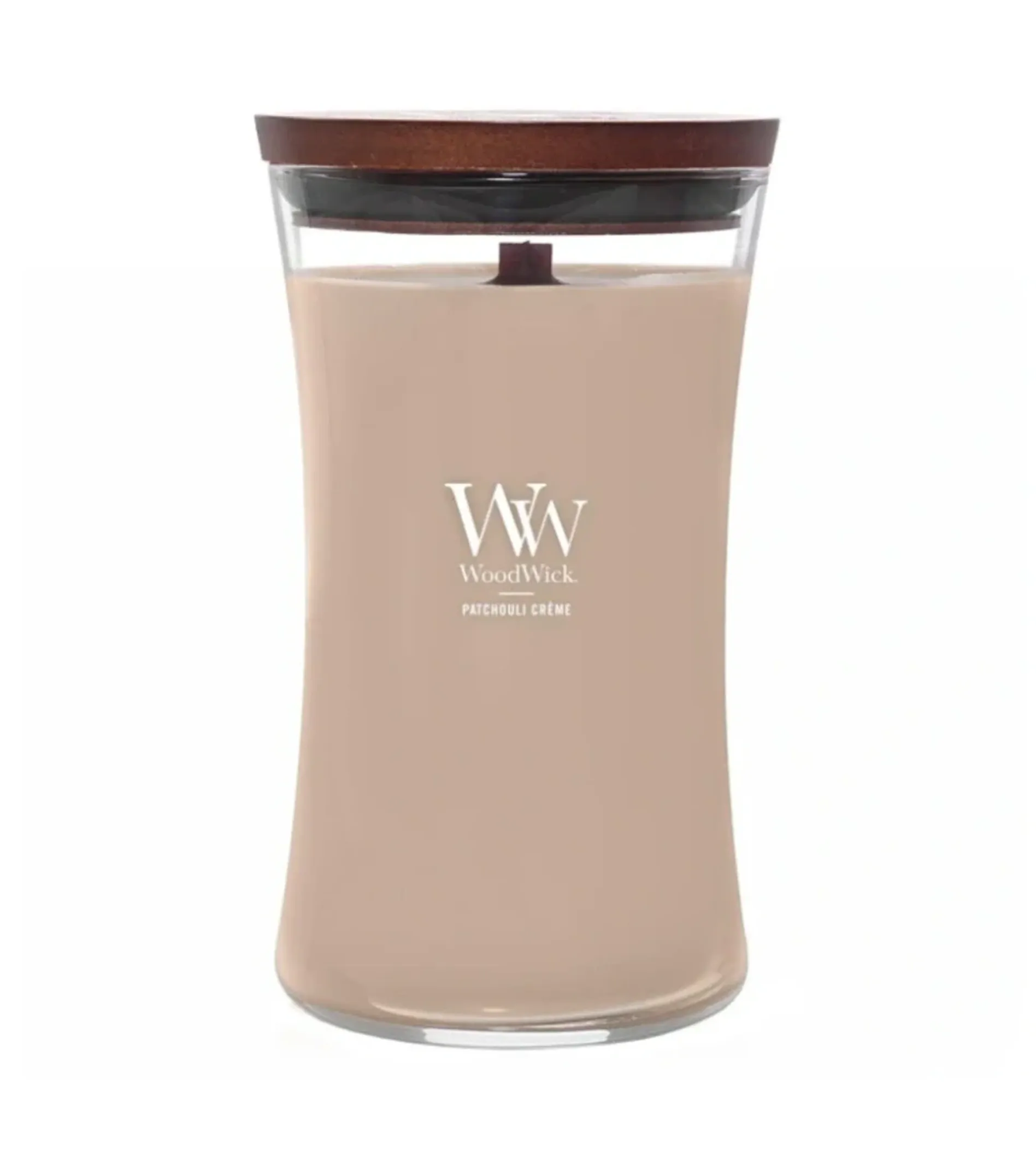 WoodWick Patchouli Cr&eacute;me 609,5g kvepianti žvakė