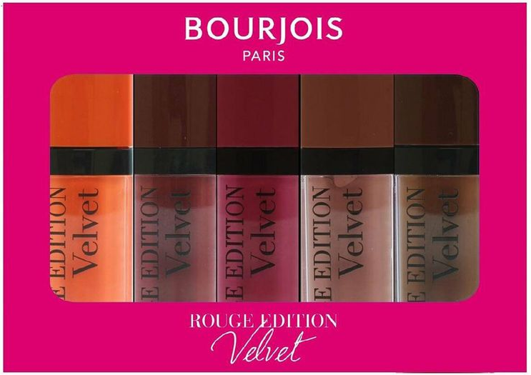 Bourjois Rouge Edition 58 Bourjois Rouge Edition set of liquid lipsticks for women 58 30 Oranginal veido kosmetika Rinkinys
