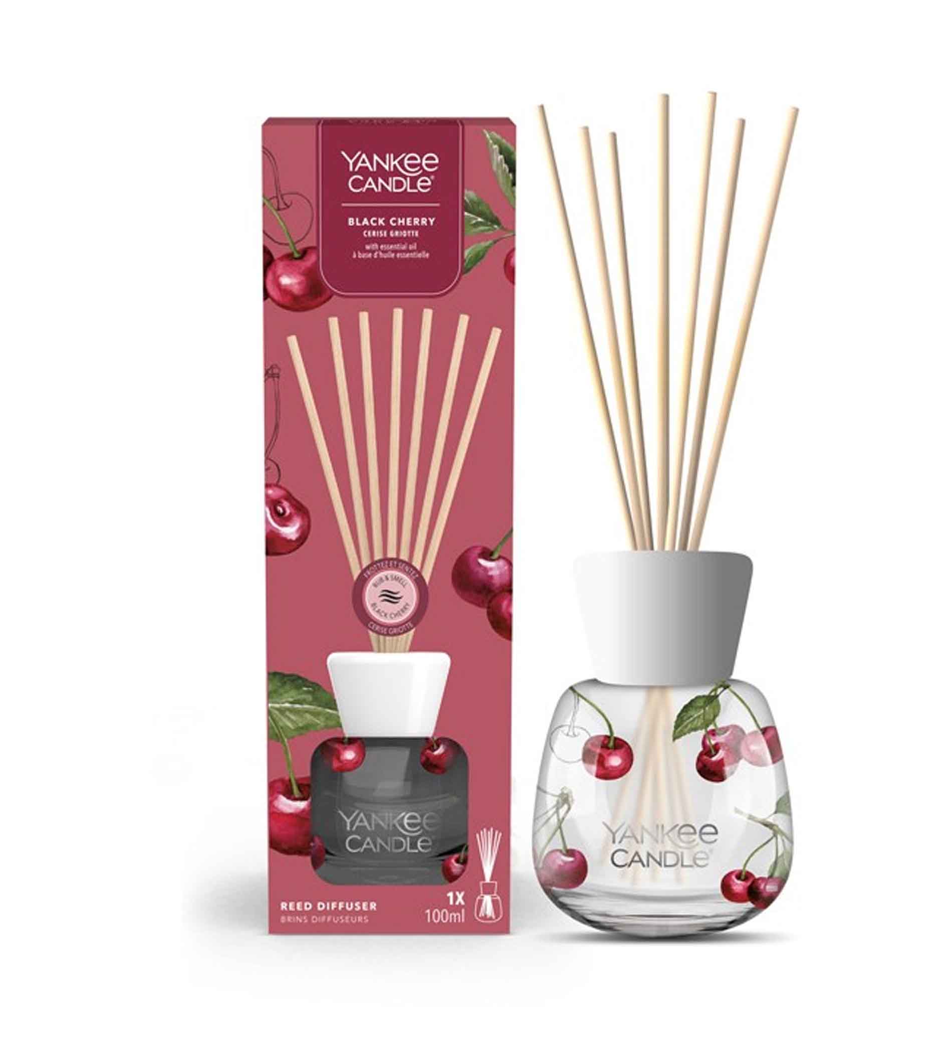 Yankee Candle black cherry Namų kvapas su lazdelėmis