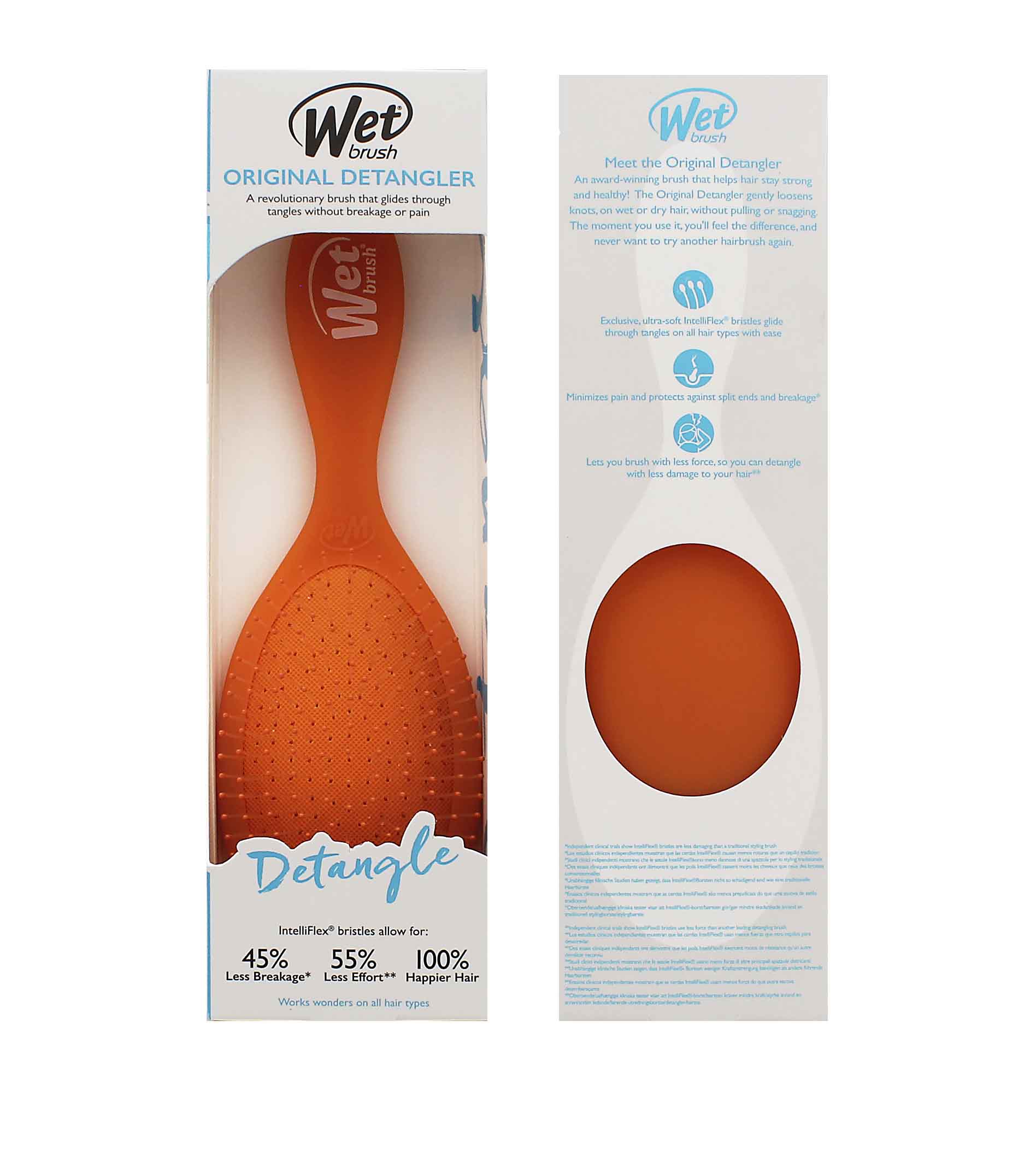 Wet Brush hairbrush Orange Crush Summer Quenchers Original Detangler Plaukų &scaron;epetys Plaukų &scaron;ukavimo įrankis Moterims