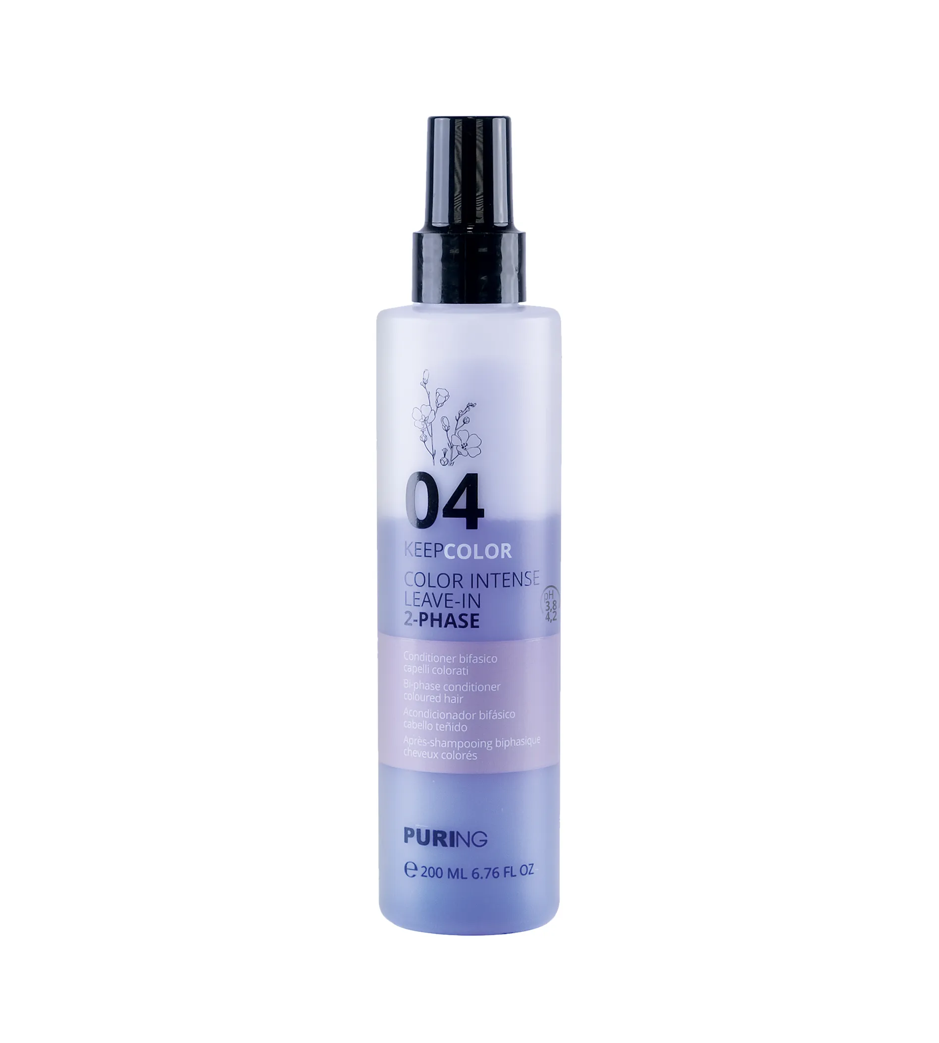 Puring 04 KeepColor Color Intense Leave-In 2 Phase 200ml kondicionierius