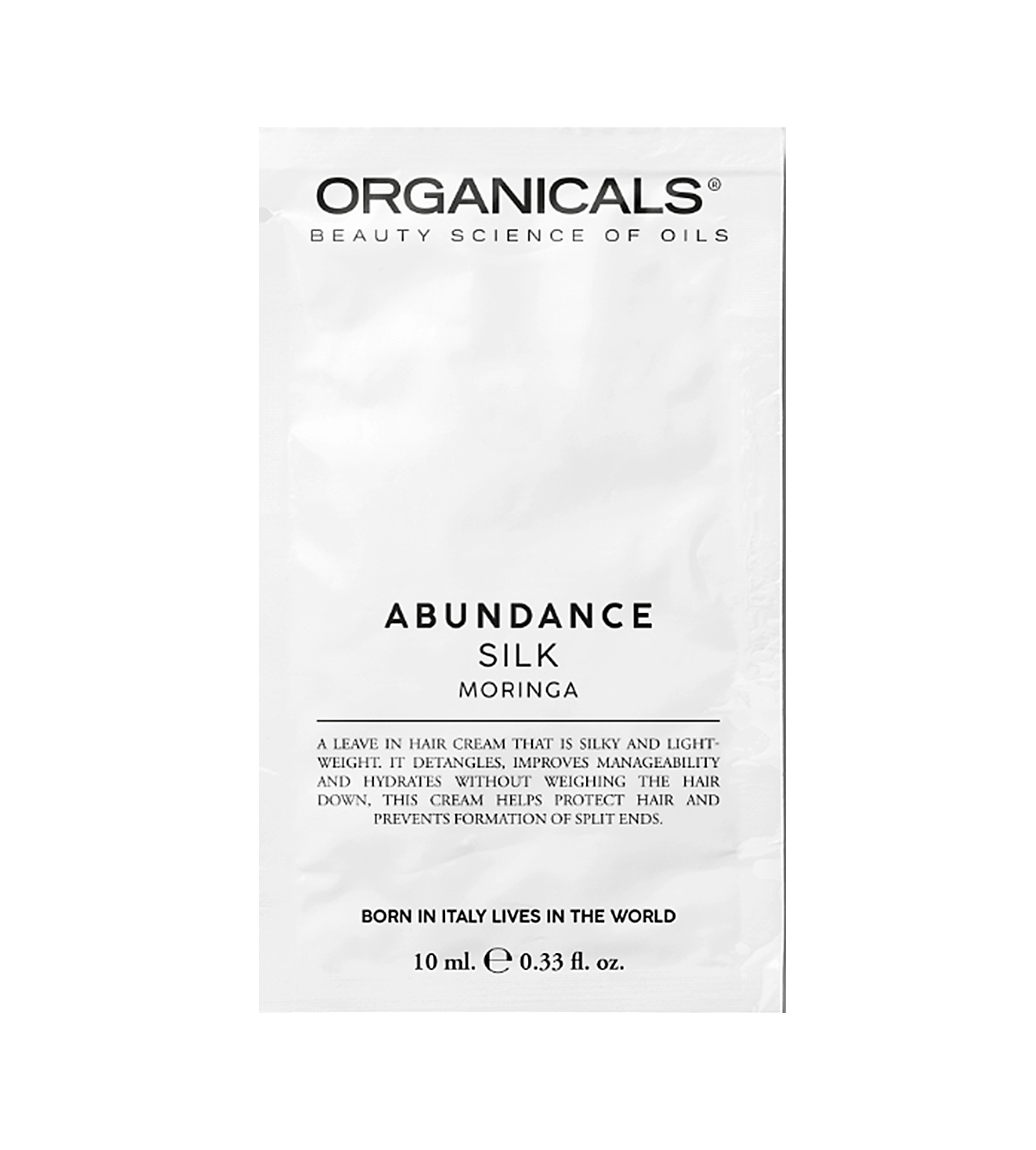 Organicals Organics ABUNDANCE 10ml nenuplaunama plaukų priežiūros priemonė
