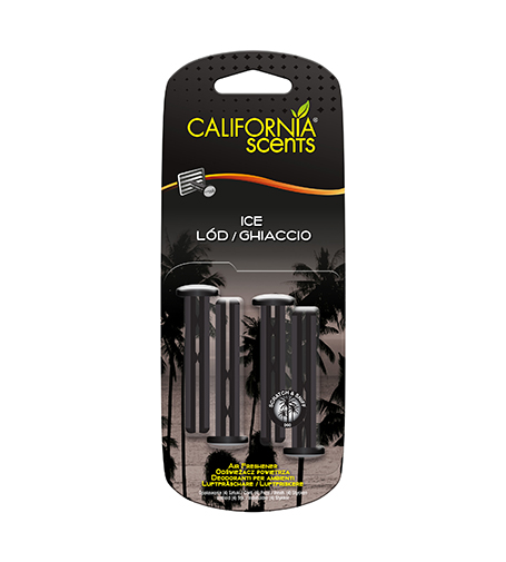 California Scents Vent Stick Ice 4ks automobilio gaiviklis