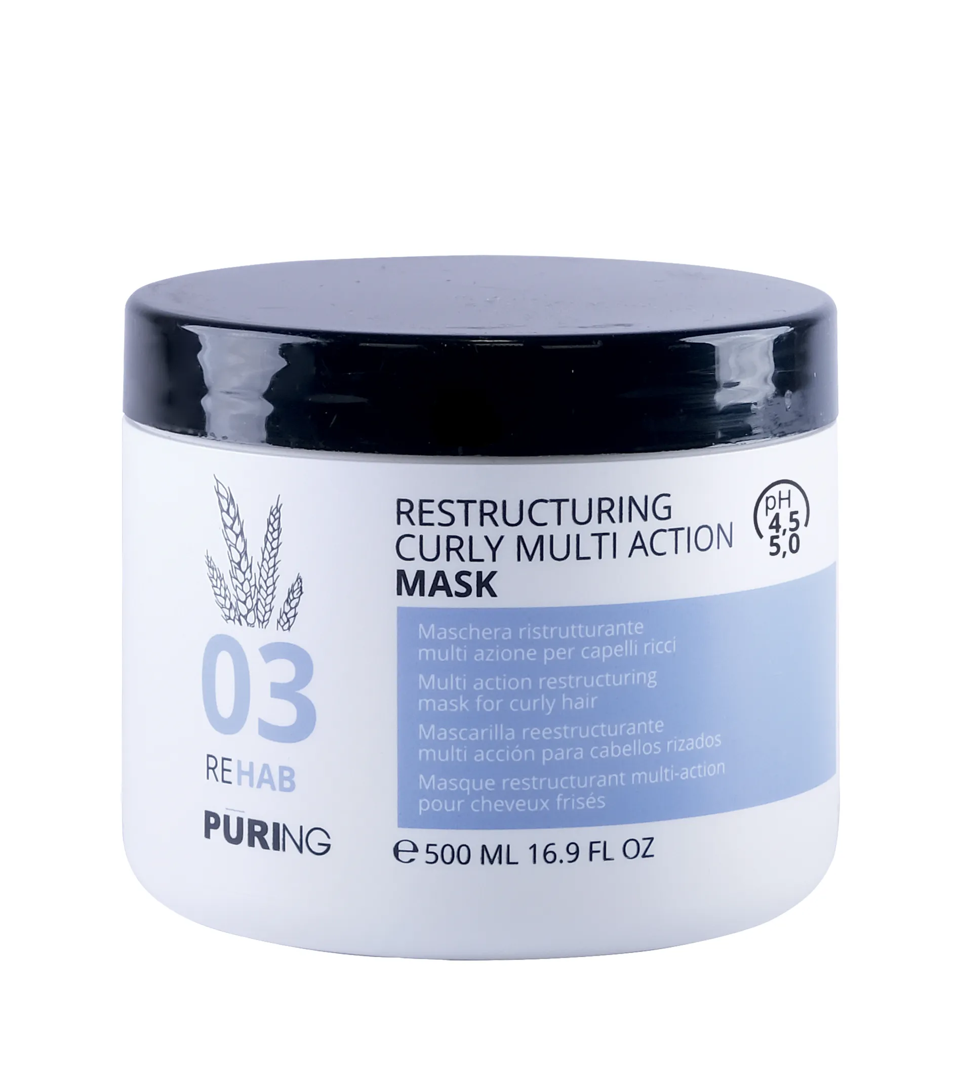 Puring 03 Rehab Restructuring Curly Multi Action Mask 500ml plaukų kaukė