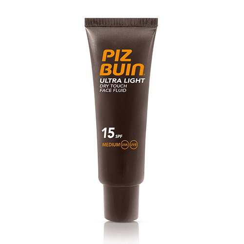 Piz Buin Ultra Light Dry Touch Face Fluid SPF15 50ml įdegio losjonas
