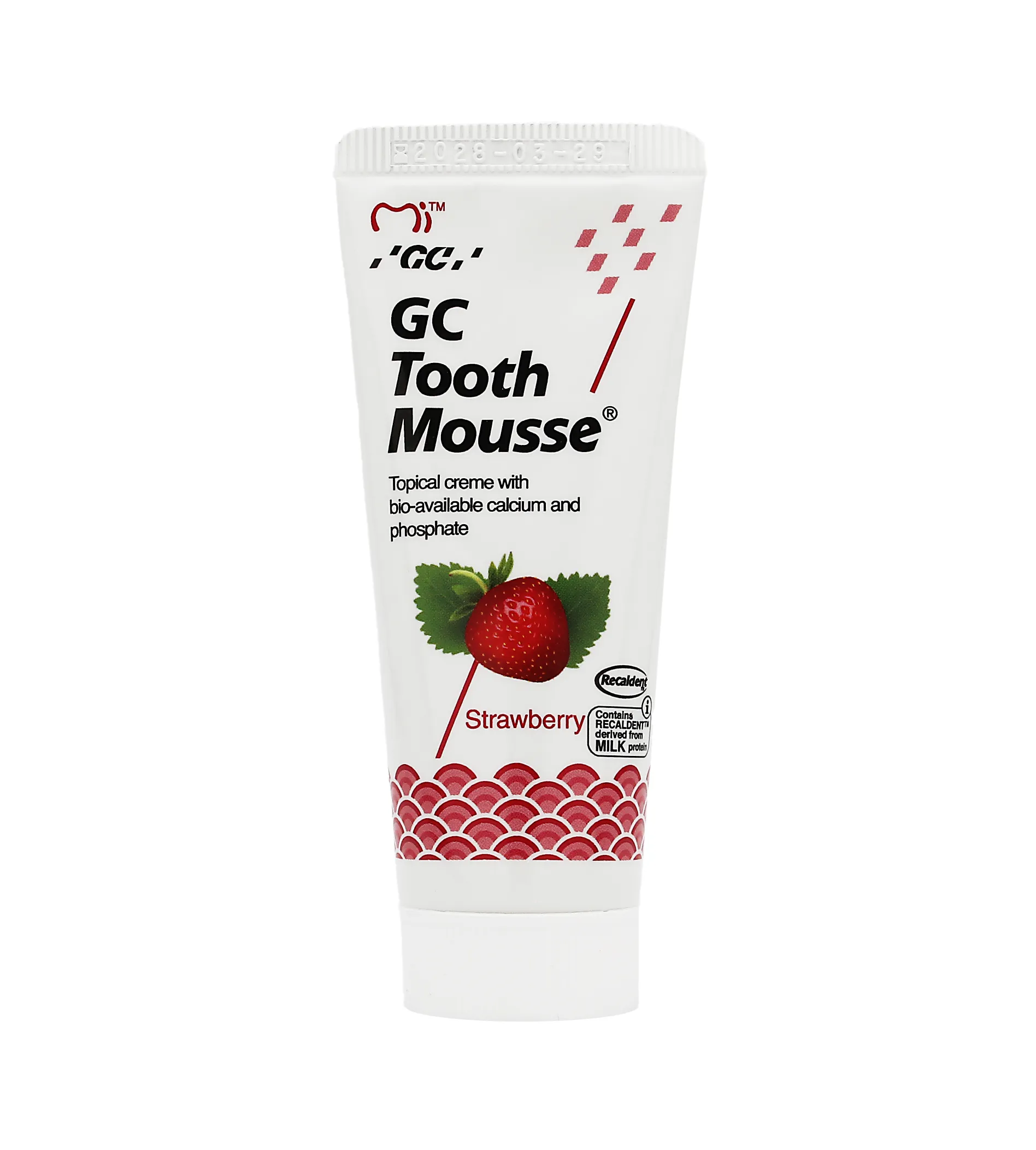 GC Tooth Mousse Strawberry 35ml dantų pasta