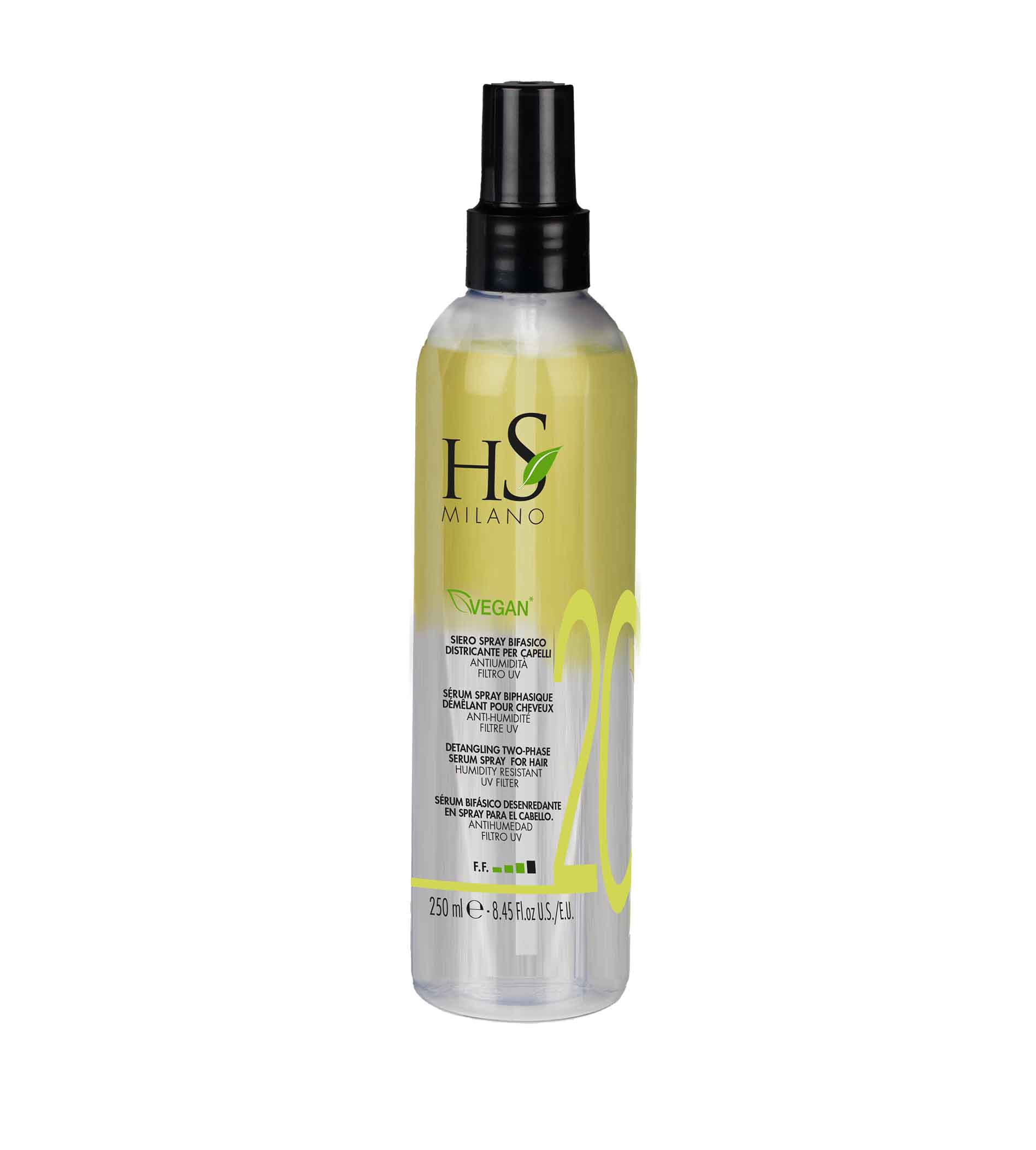 HS MILANO Detangling Two-Phase Serum Spray 250ml plaukų lakas