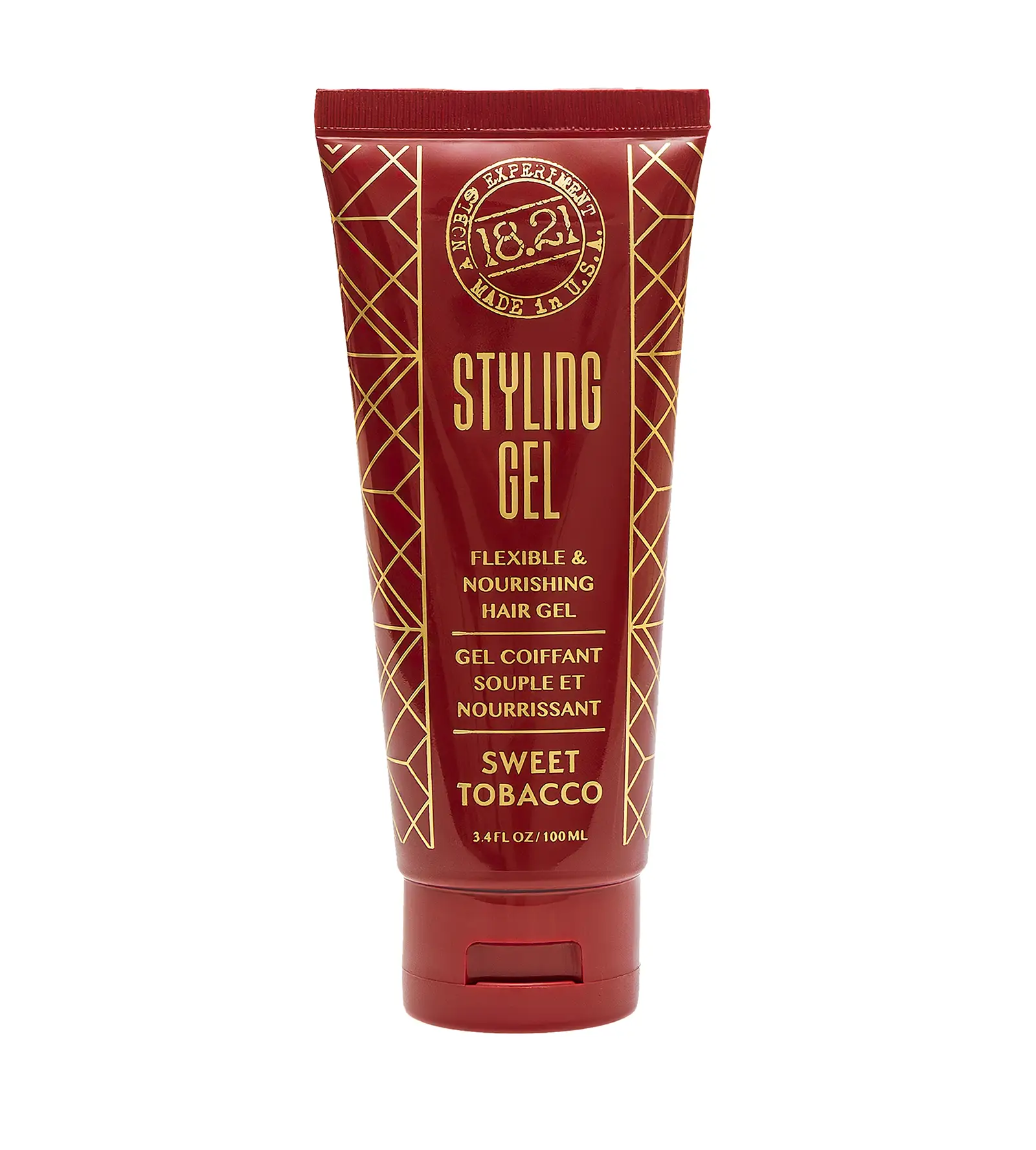 18.21 Man Made Styling Gel Sweet Tobacco 100ml plaukų želė