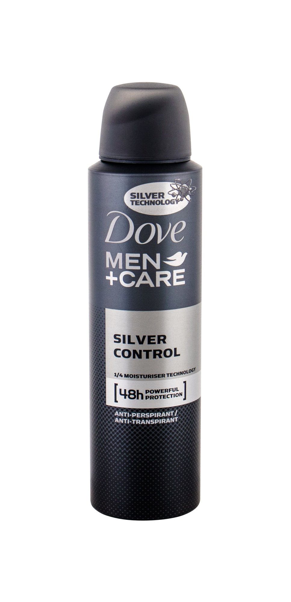 Dove Men + Care Silver Control 150ml dezodorantas (Pažeista pakuotė)