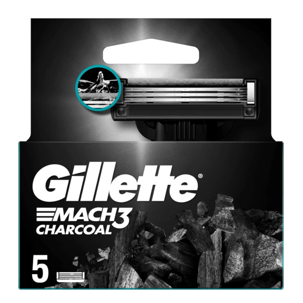 Gillette Gillette Mach3 Charcoal replacement head 8 ks Vyrams