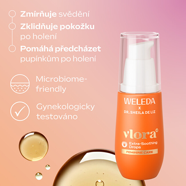 Weleda Soothing oil care for the intimate area Vlora+ Extra Soothing Drops 30 ml 30ml intymios higienos priežiūra