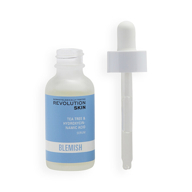 Revolution Skincare Skin serum for oily skin Blemish ( Tea Tree & Hydroxycinnamic Acid Serum) 30 ml 30ml vietinės priežiūros priemonė