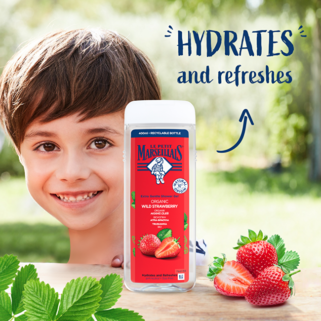 Le Petit Marseillais Shower gel BIO Wild Strawberry Shower Gel 400ml Moterims