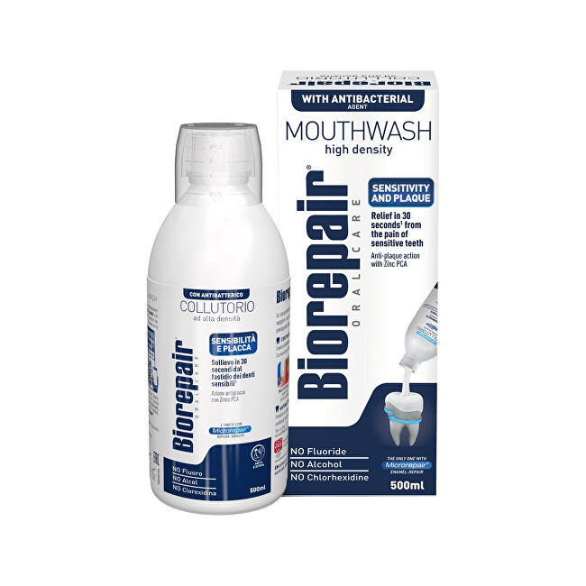 Biorepair Biorepair 3in1 antibacterial mouthwash, 500 ml 500ml Dantų emalį stiprinanti priemonė