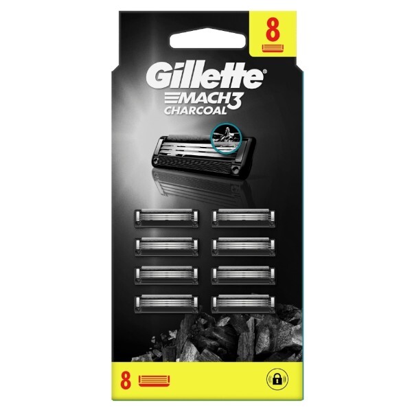 Gillette Gillette Mach3 Charcoal replacement head 5 ks Vyrams