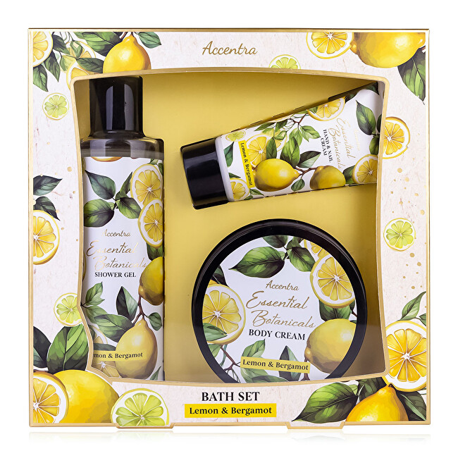 Accentra Lemon & Bergamot Essential Botanical Set - D&aacute;rkov&aacute; sada Vonios ir du&scaron;o priemonė Moterims