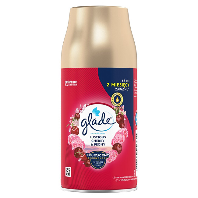 Glade Luscious Cherry & Peony Automatic Air Freshener Refill 269 ml 269ml namų kvapas