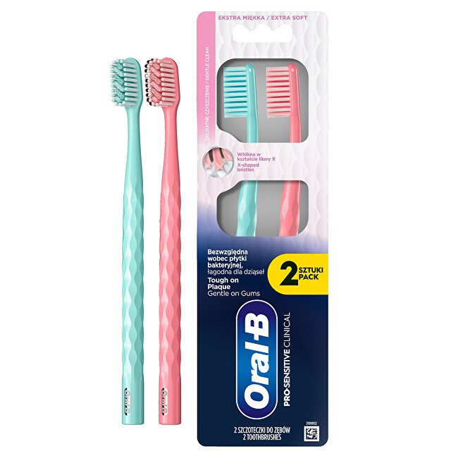 Oral B Toothbrush Pro Sensitive-Clinical 2 pcs Unisex