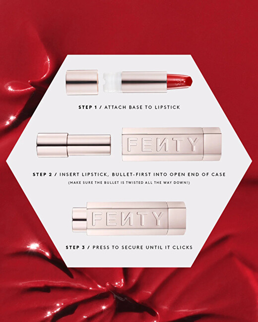 Fenty Beauty Metallic Nude Refillable Lipstick Case lūpdažis