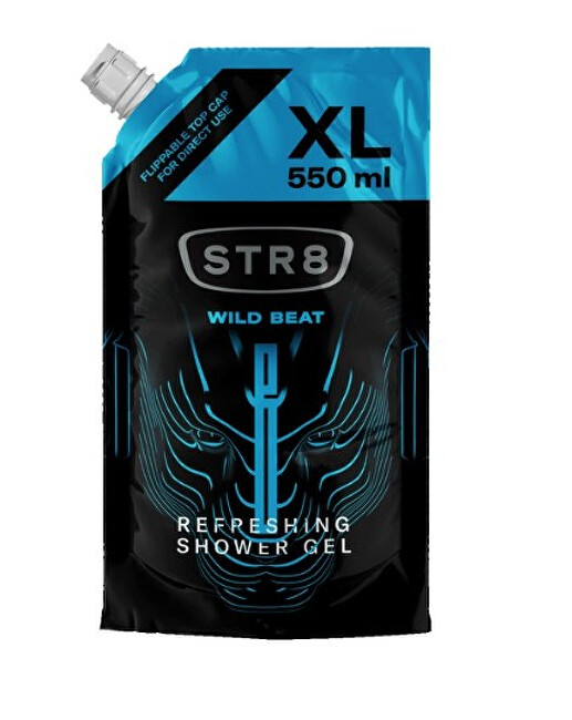 STR8 Wild Beat - sprchov&yacute; gel - n&aacute;hradn&iacute; n&aacute;pň 550ml Vyrams