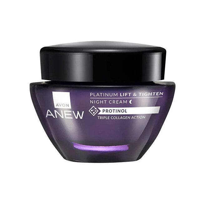 Avon Anew Platinum Triple Collagen Action Night Lifting Cream Drėkinamasis veido kremas Moterims