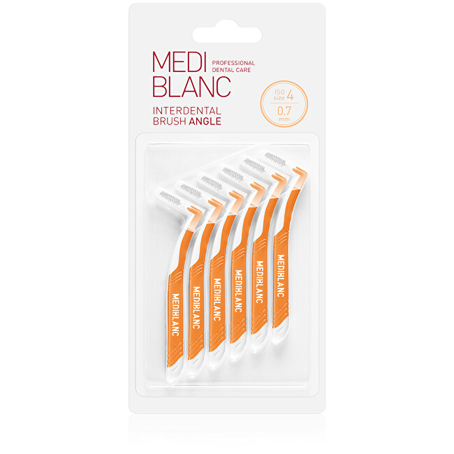 MEDIBLANC Interdental brush 0.7 mm yellow 6 pcs Unisex