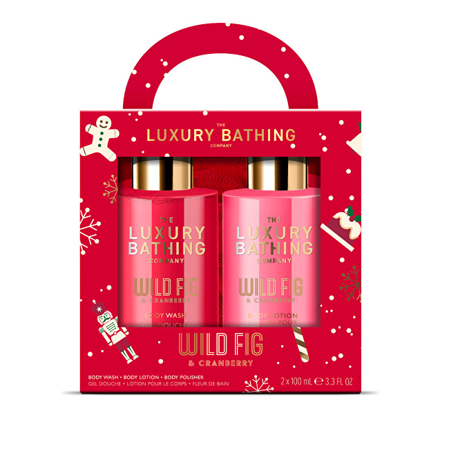 Grace Cole Fig & Cranberry Body Care Gift Set 3 pcs Vonios ir du&scaron;o priemonė Moterims