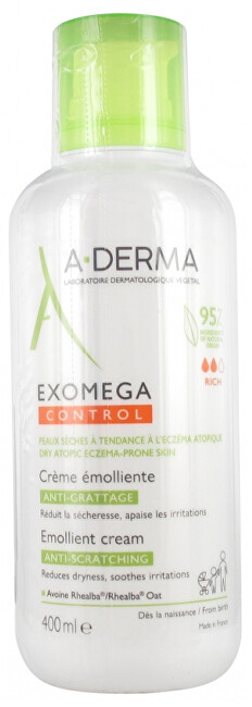A-Derma Emolienční krém pro suchou pokožku se sklonem k atopickému ekzému Exomega Control (Emollient Cream) 400ml Vaikams