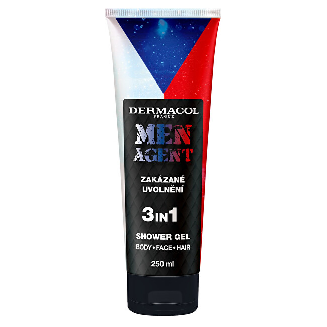 Dermacol Shower gel Forbidden release Men Agent (3in1 Shower Gel) 250 ml 250ml Vyrams