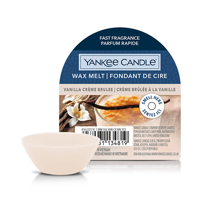 Yankee Candle Vanilla Creme Brul&eacute;e Wax Melt 22 g Kvapusis va&scaron;kas