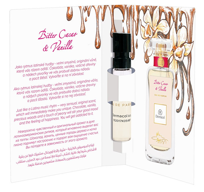 Dermacol Eau de Parfum Spray Bitter Cacao & Vanilla Tester 2 ml 2ml Moterims