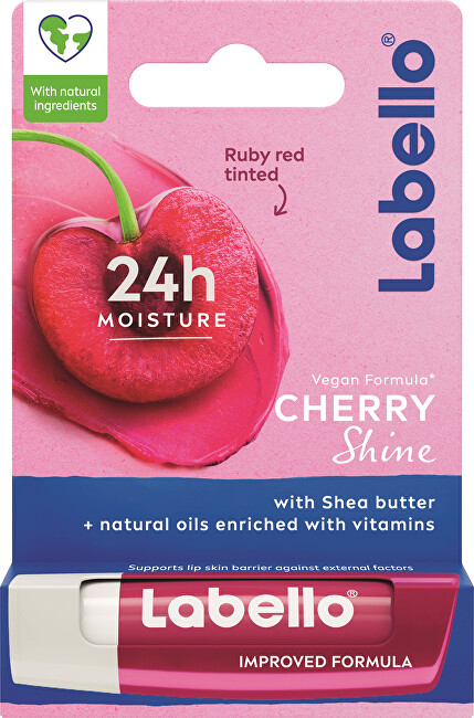 Labello Cherry Shine Caring Lip Balm 4.8 g Moterims