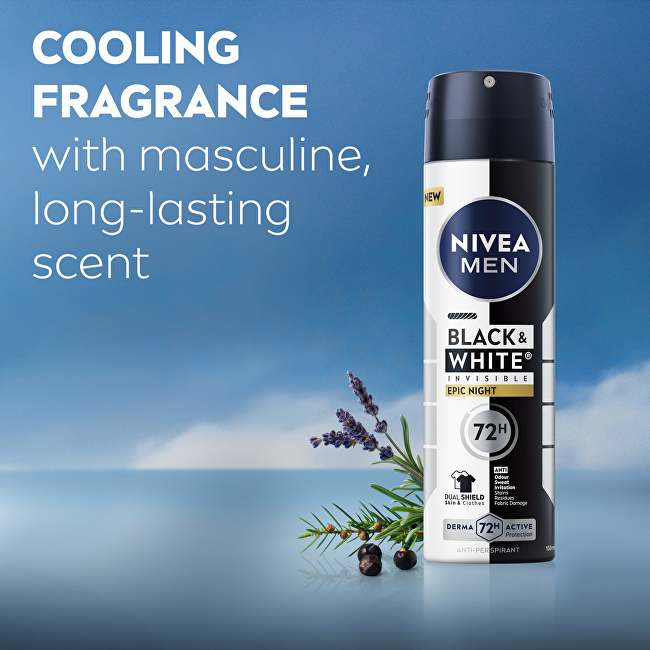 Nivea Antiperspirant spray B&W Epic Night Anti-Perspirant 150 ml 150ml dezodorantas