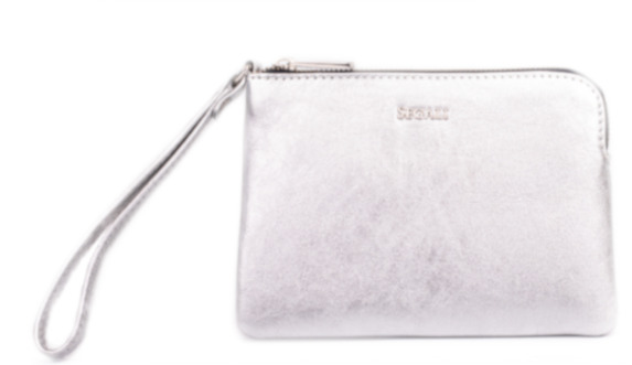 SEGALI Women&acute;s leather handbag etue A2 Silver kosmetinė