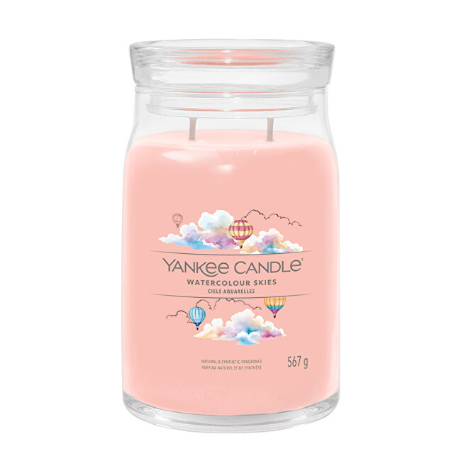 Yankee Candle Aromatic candle Signature large glass Watercolor Skies 567 g Unisex