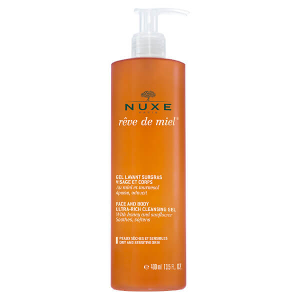 Nuxe Moisturizing shower gel for body and face Reve de Miel (Face and Body Ultra-Rich Cleansing Gel) 400 400ml Moterims