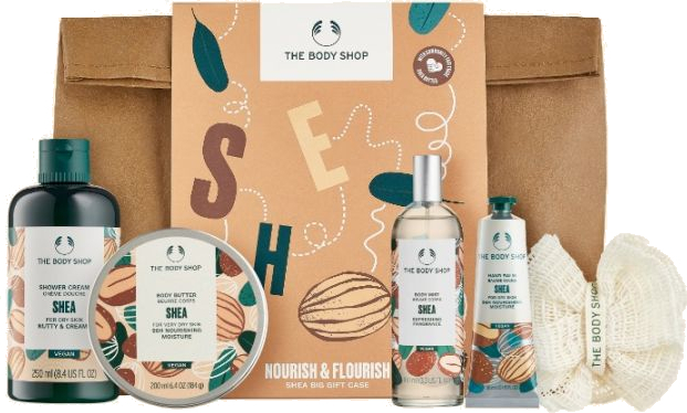 The Body Shop Shea G4 Medium Body Care Gift Set Moterims
