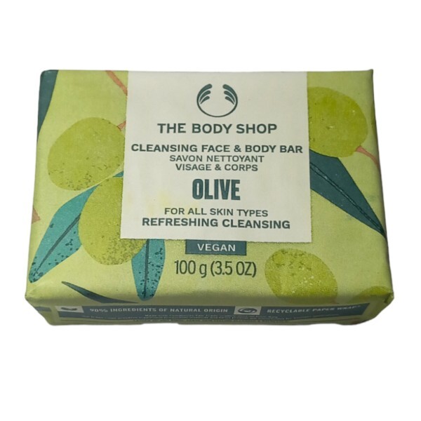 The Body Shop Solid soap for face and body Olive (Cleansing Face & Body Bar) 100 g Moterims