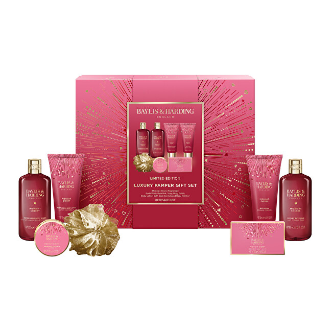 Baylis & Harding Midnight Cherry Gift Set 7 pcs Moterims