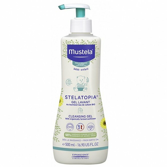 Mustela Children´s shower gel for extremely dry skin Stelatopia ( Clean sing Gel) 500 ml 500ml Vaikams