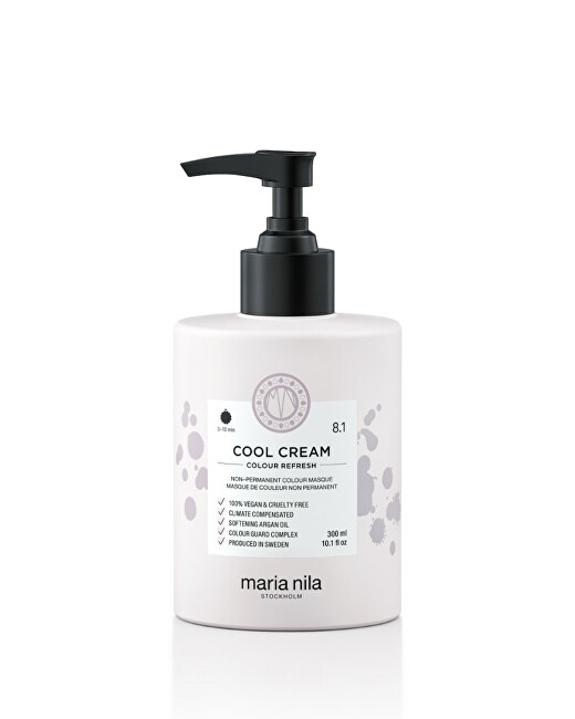 Maria Nila Gentle nourishing mask without permanent color pigments 8.1 Cool Cream ( Colour Refresh Mask) 300ml atstatomoji plaukų priežiūros priemonė