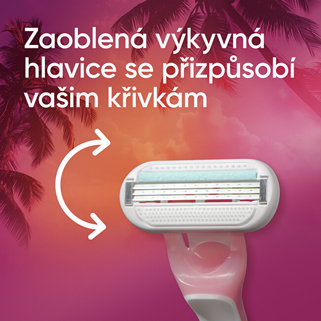 Gillette Venus Smooth Miami Disposable Razors 3 pcs skustuvas