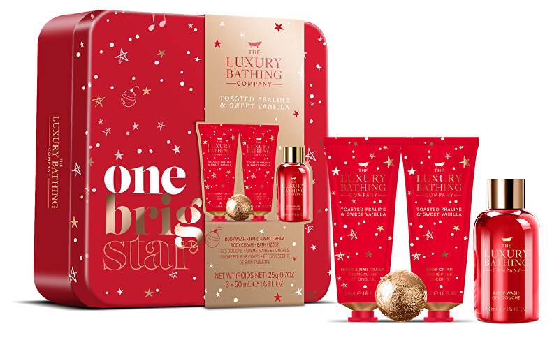 The Luxury Bathing Company Gift set in a tin box Praline & Vanilla 4 pcs Moterims