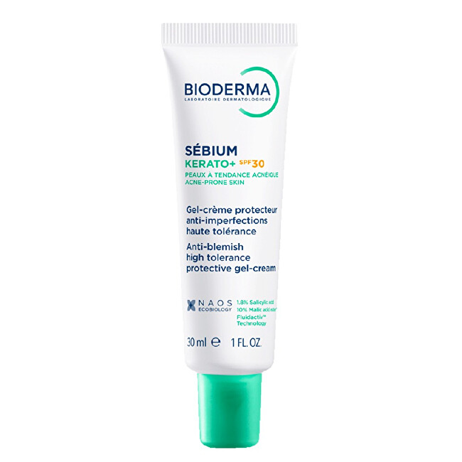 Bioderma Skin care against imperfections S&eacute;bium Kerato+ SPF 30 Aknė ir spuogai Moterims