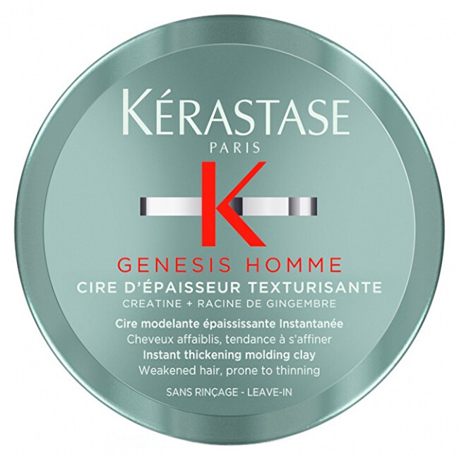 K&eacute;rastase Genesis Homme Thickening Molding Clay Plaukų kremas Plaukus fiksuojantis kremas Vyrams